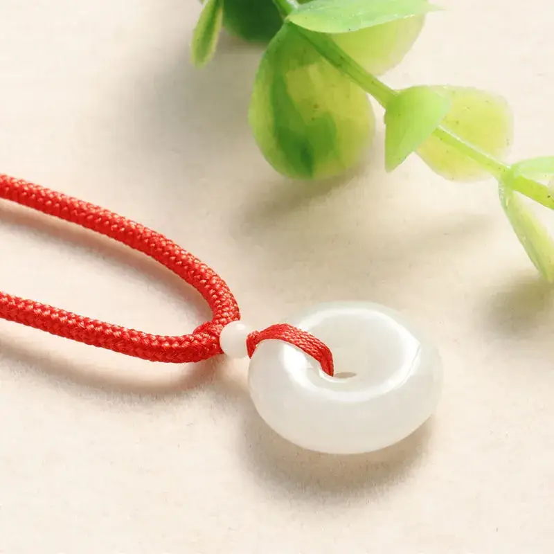 Jadeite Peace Pendant Necklace for Women Antique Style — feature 17