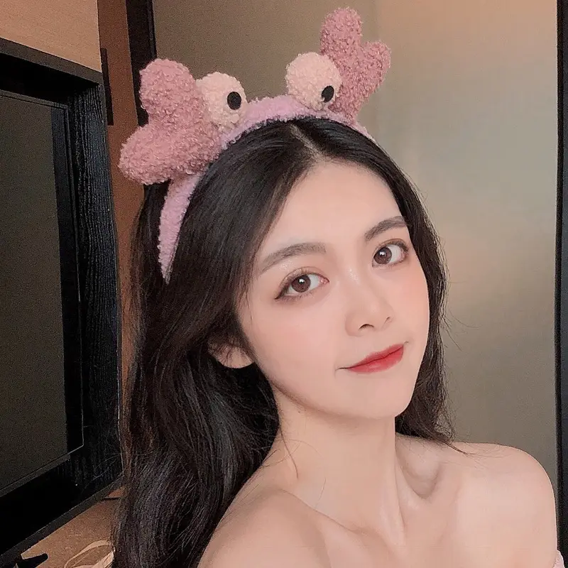 Women's Cute Flower Hair Clip with Fleece Headband - Image 12