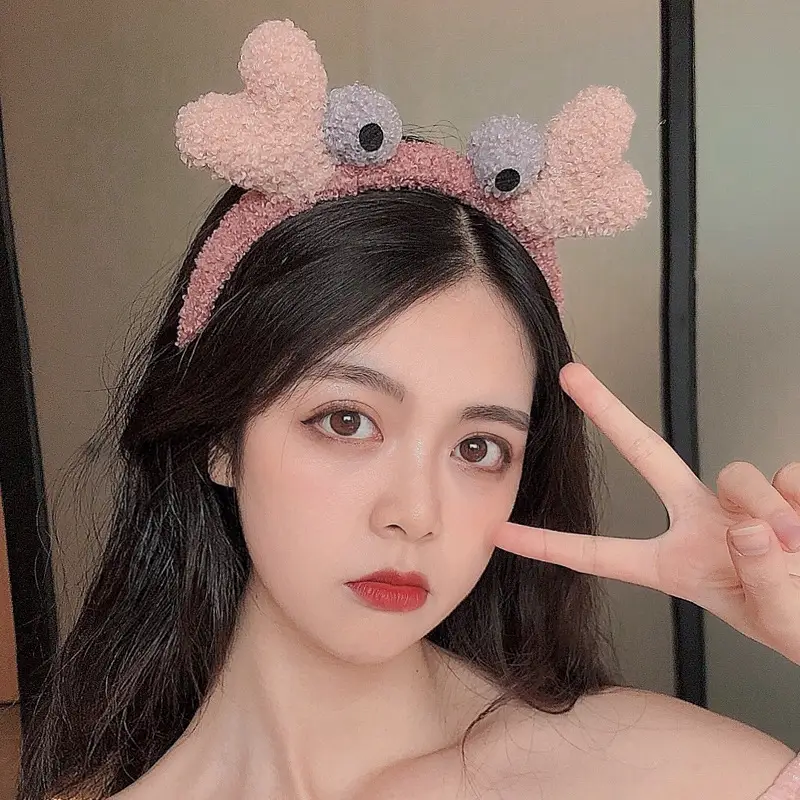 Women's Cute Flower Hair Clip with Fleece Headband - Image 14