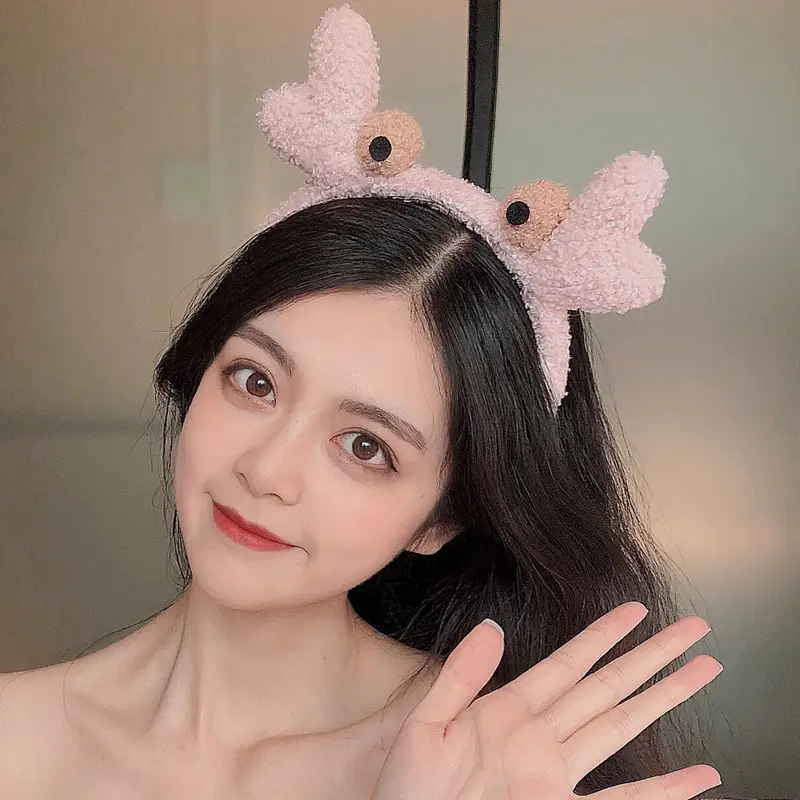 Women's Cute Flower Hair Clip with Fleece Headband - Image 16