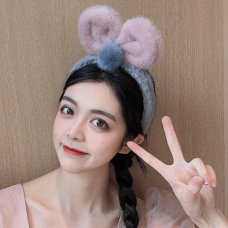 Women's Cute Flower Hair Clip with Fleece Headband - Image 18