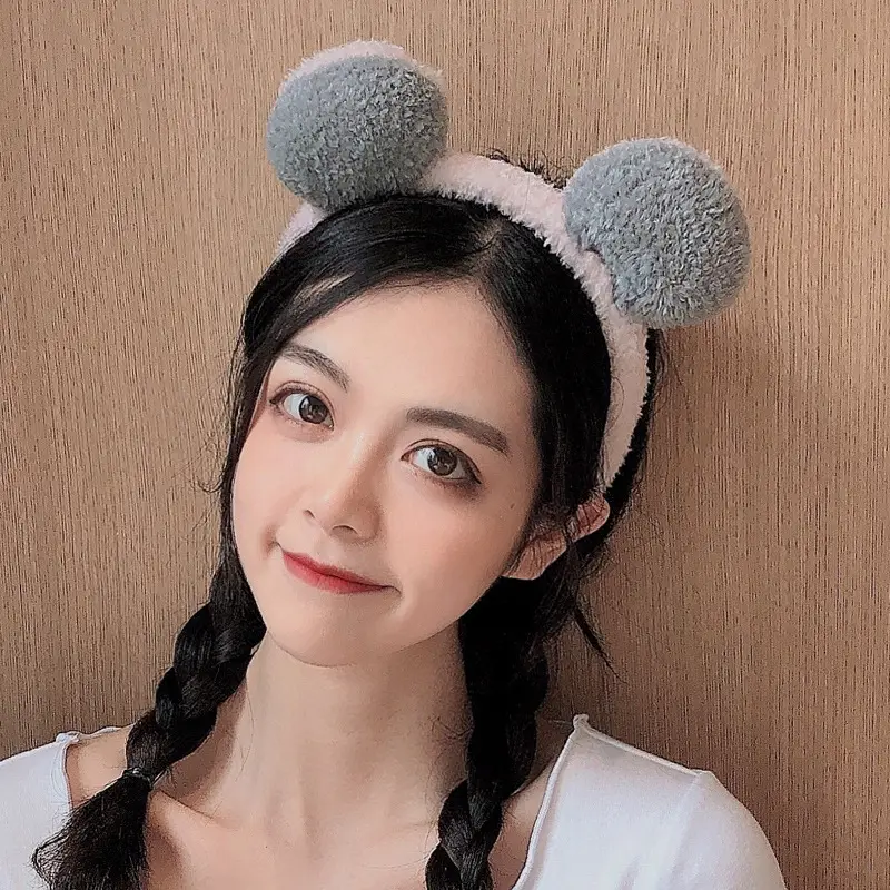 Women's Cute Flower Hair Clip with Fleece Headband - Image 20