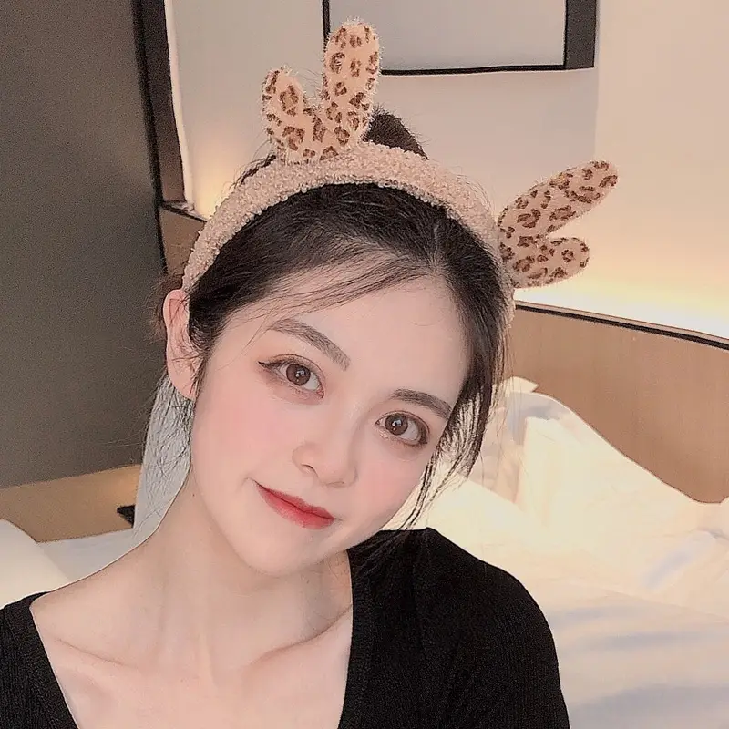Women's Cute Flower Hair Clip with Fleece Headband - Image 22