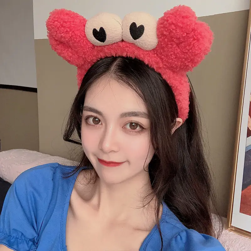 Women's Cute Flower Hair Clip with Fleece Headband - Image 30