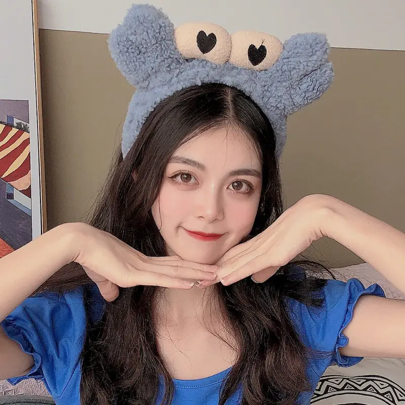 Women's Cute Flower Hair Clip with Fleece Headband - Image 32