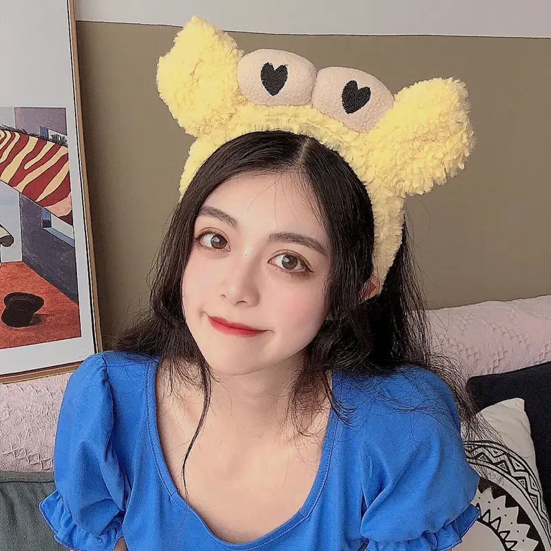 Women's Cute Flower Hair Clip with Fleece Headband - Image 34
