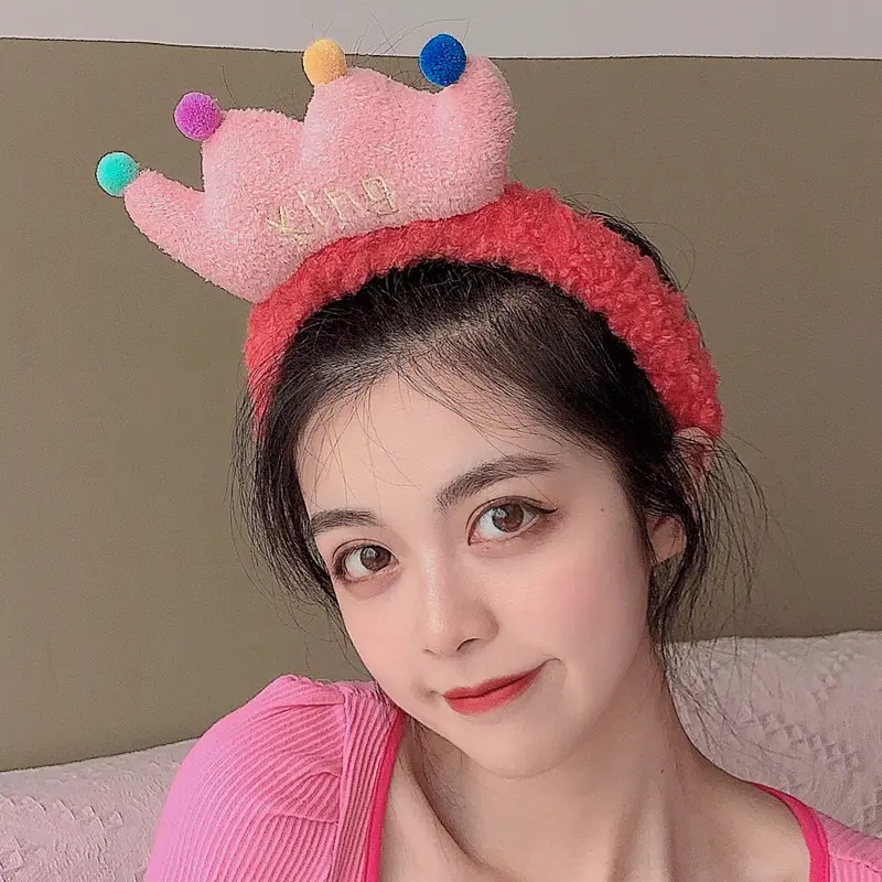 Women's Cute Flower Hair Clip with Fleece Headband - Image 38