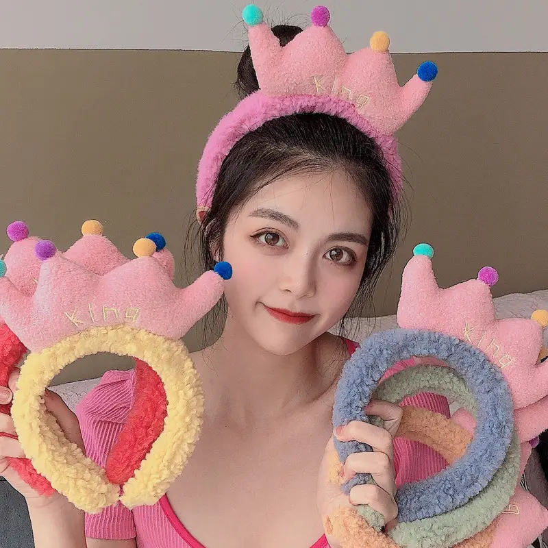 Women's Cute Flower Hair Clip with Fleece Headband - Image 39
