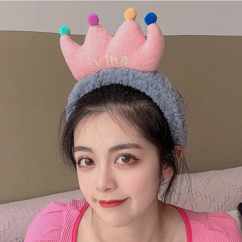 Women's Cute Flower Hair Clip with Fleece Headband - Image 41