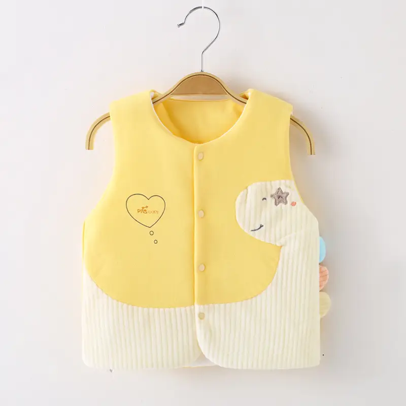Baby Vest Cotton Newborn Warm Autumn Wear - Image 3