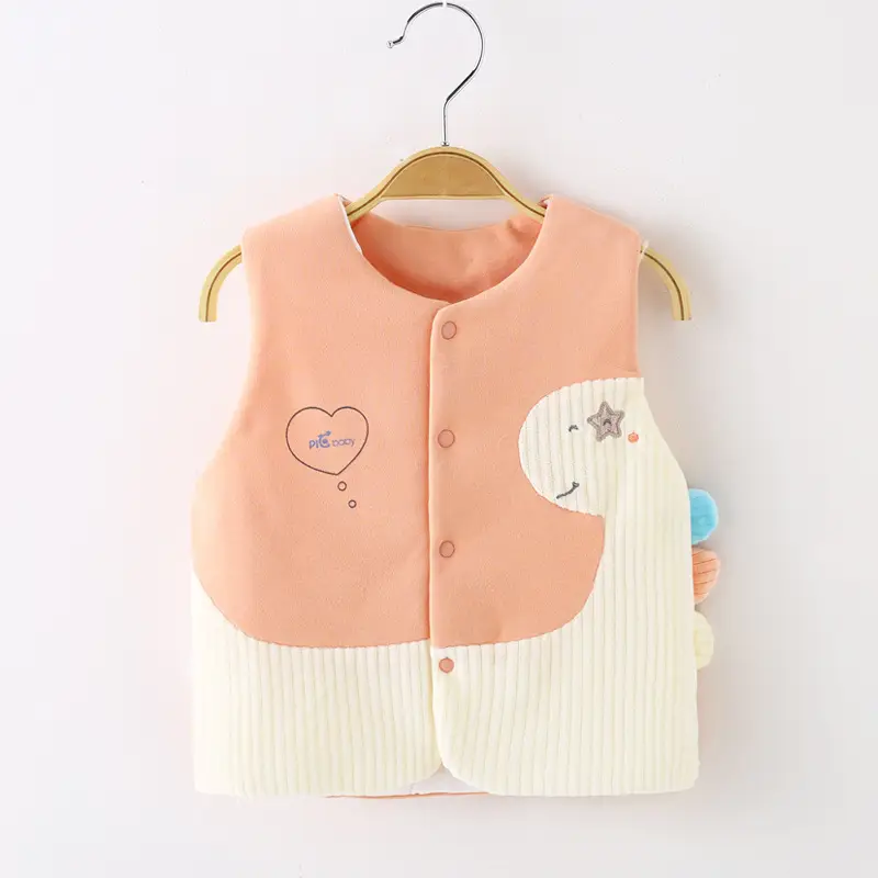 Baby Vest Cotton Newborn Warm Autumn Wear - Image 4