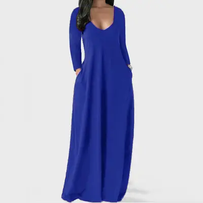 Women's Green Long Sleeve Dress Large Size - Image 8