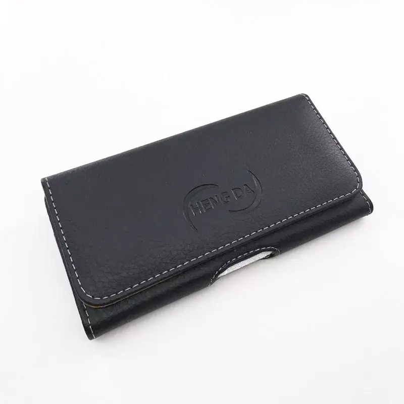Leather Wallet with Brand Logo, Black, Machine-Wearing Belt — feature 10