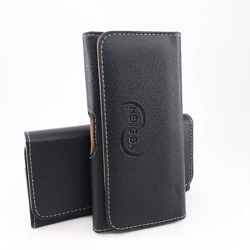 Leather Wallet with Brand Logo, Black, Machine-Wearing Belt — feature 2