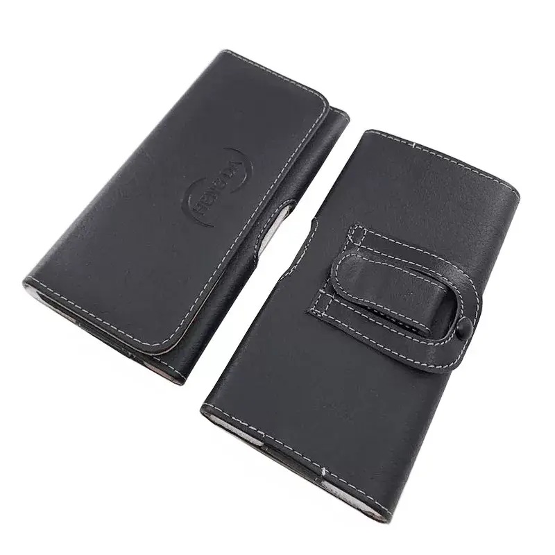 Leather Wallet with Brand Logo, Black, Machine-Wearing Belt — feature 6