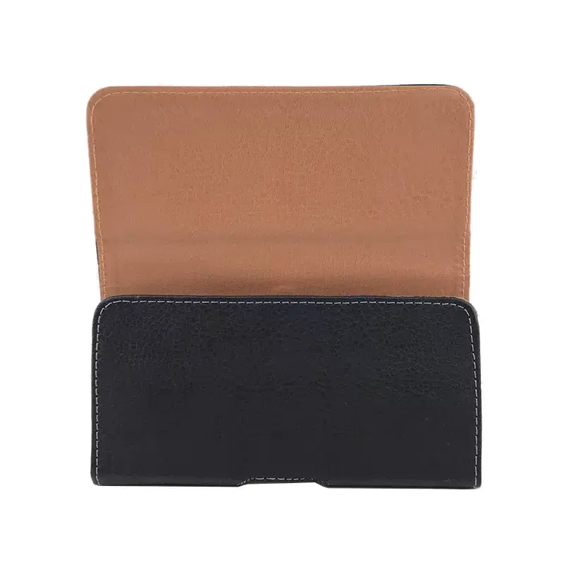 Leather Wallet with Brand Logo, Black, Machine-Wearing Belt — feature 9