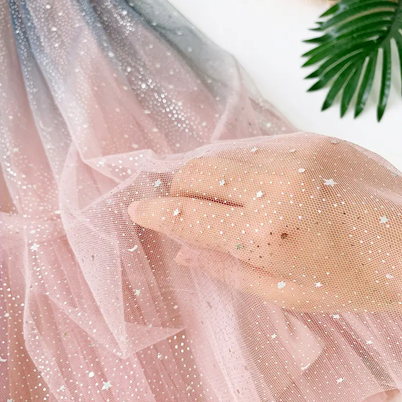 Starry Sky Gradient Mesh Skirt with Sparkle Sequins - Image 8
