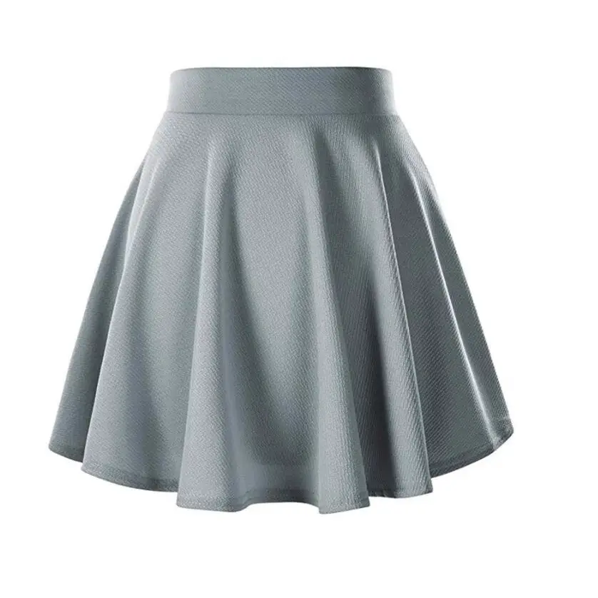 Maroon Flared Elastic Skirt for Women - Image 9