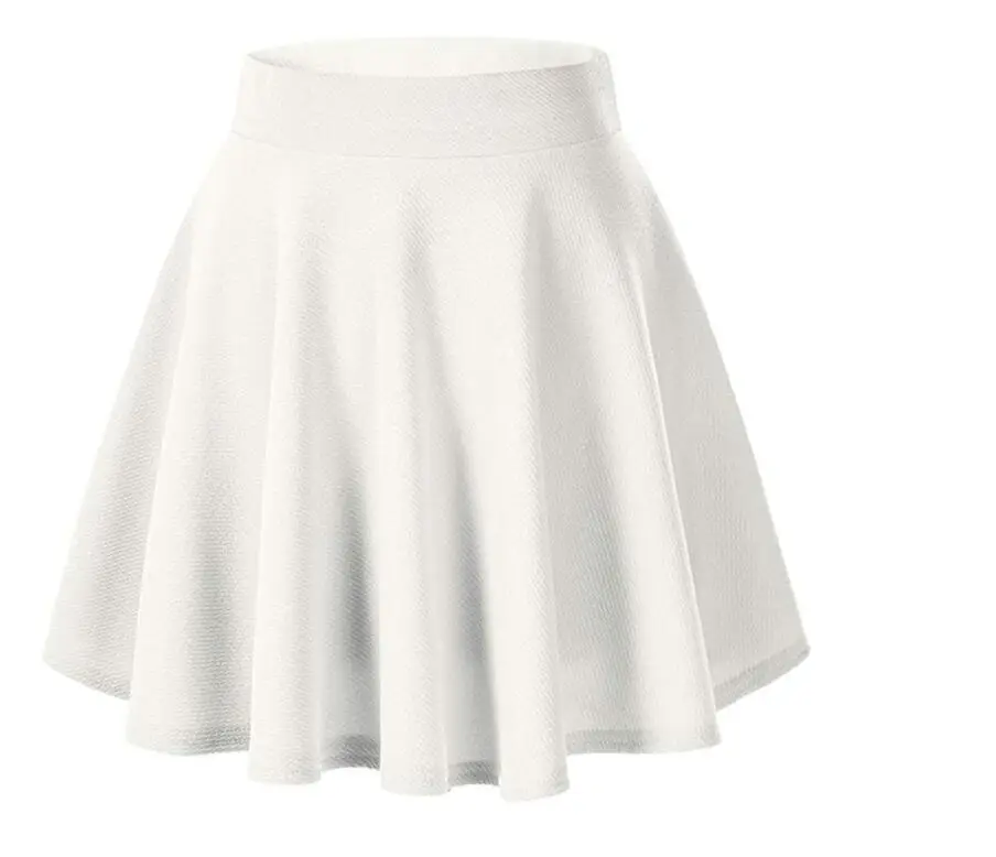 Maroon Flared Elastic Skirt for Women — feature 10