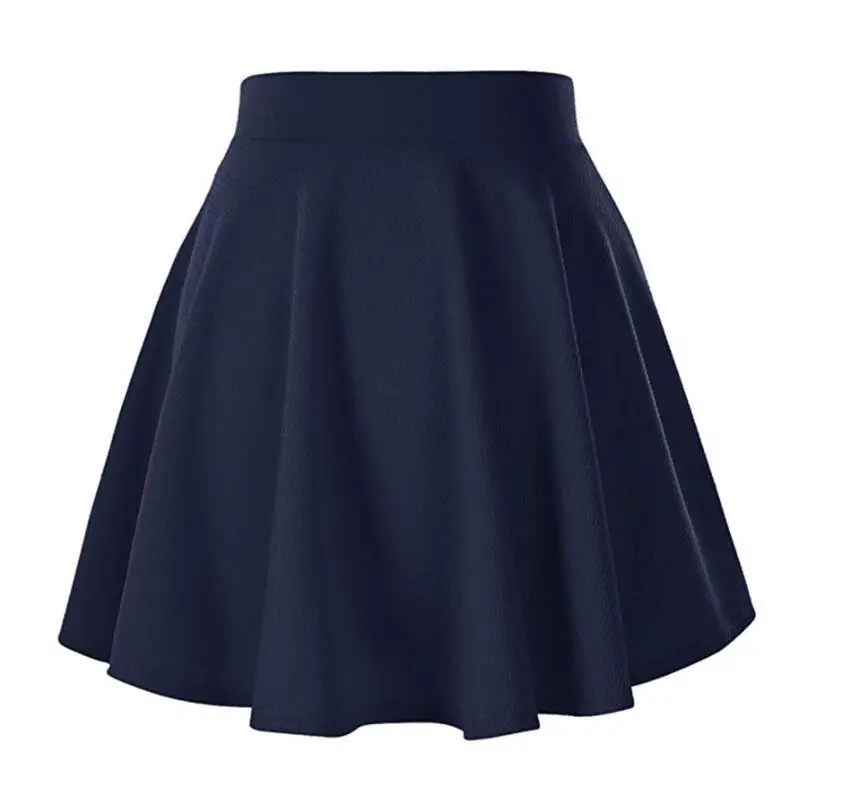 Maroon Flared Elastic Skirt for Women — feature 14