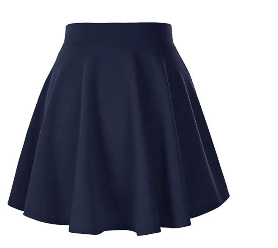 Maroon Flared Elastic Skirt for Women — feature 15