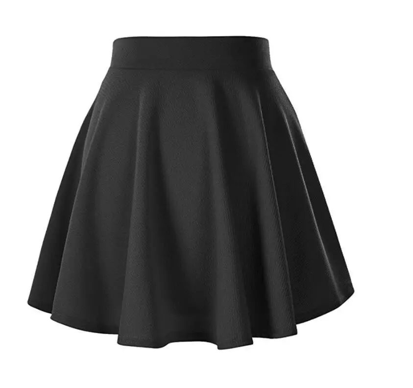 Maroon Flared Elastic Skirt for Women — feature 17
