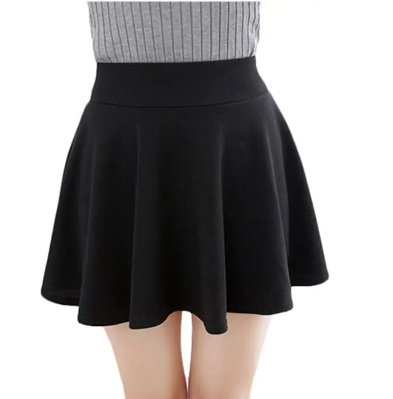 Maroon Flared Elastic Skirt for Women — feature 19