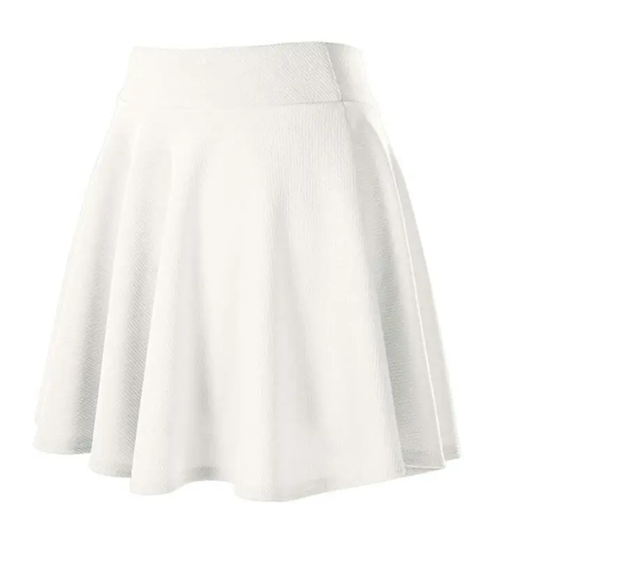 Maroon Flared Elastic Skirt for Women — feature 9
