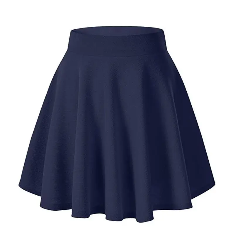 Maroon Flared Elastic Skirt for Women - Image 4