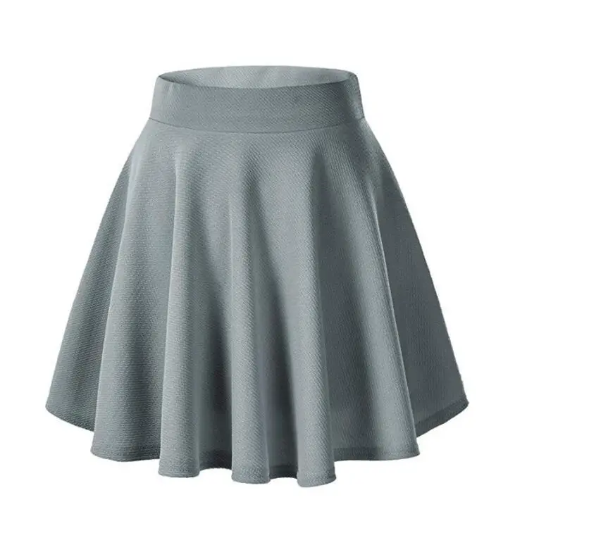 Maroon Flared Elastic Skirt for Women - Image 5