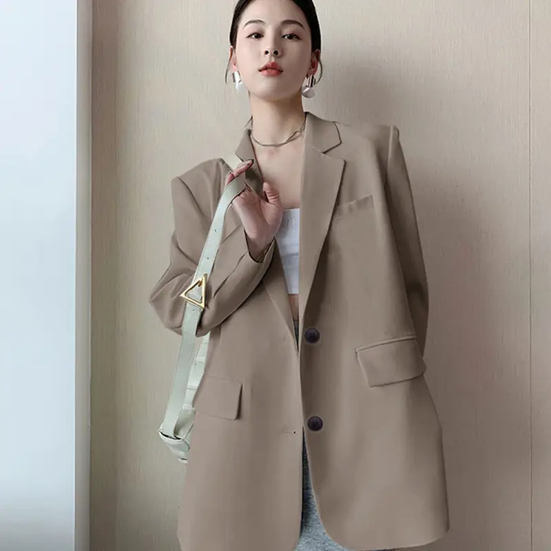 White Blazer for Women Spring Autumn 2026 Loose Fit - Image 9