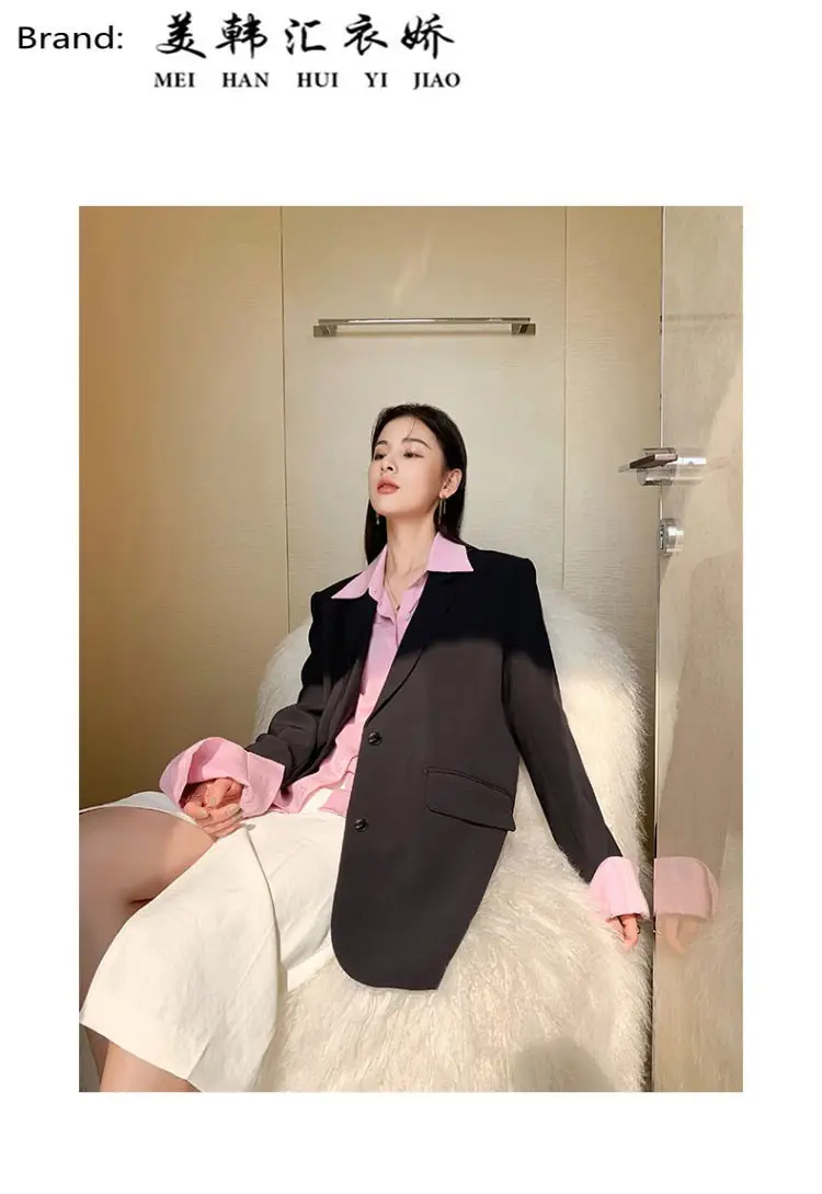 White Blazer for Women Spring Autumn 2026 Loose Fit — feature 11