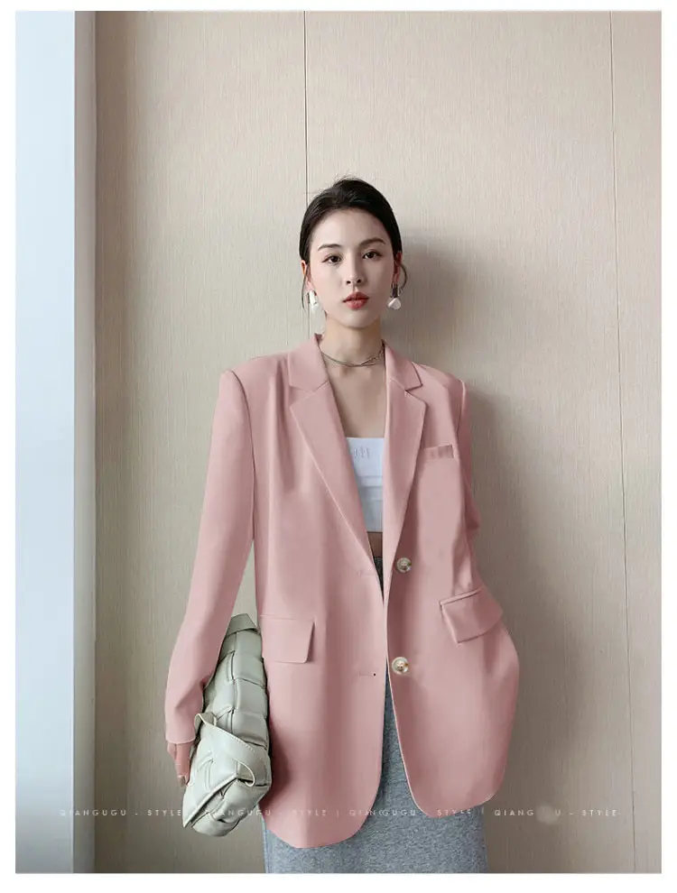 White Blazer for Women Spring Autumn 2026 Loose Fit — feature 21