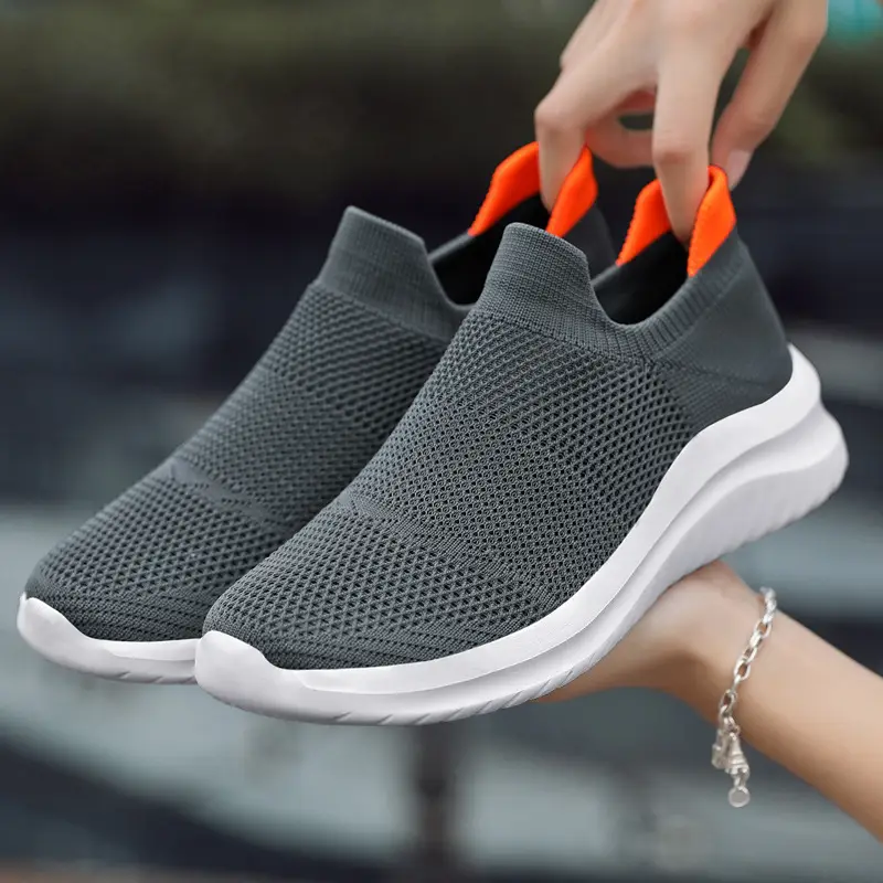 Women's Shoes Autumn New Couple Fly Knit Socks Mesh Shoes Trendy Fashion Casual Sports Shoes Women's Running Shoes