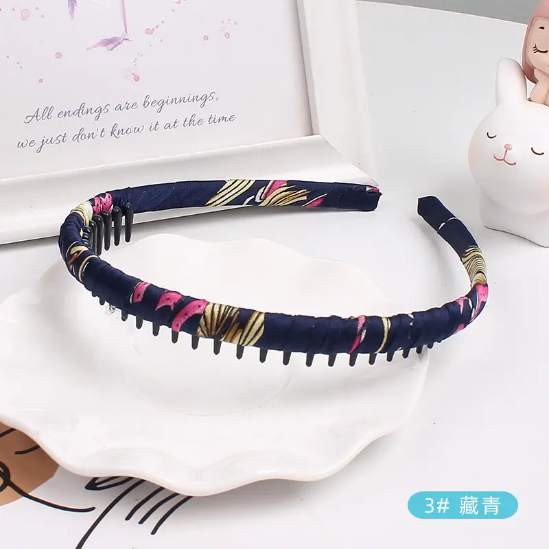 Floral Hairband with Multi-Color Embellishment - Image 3
