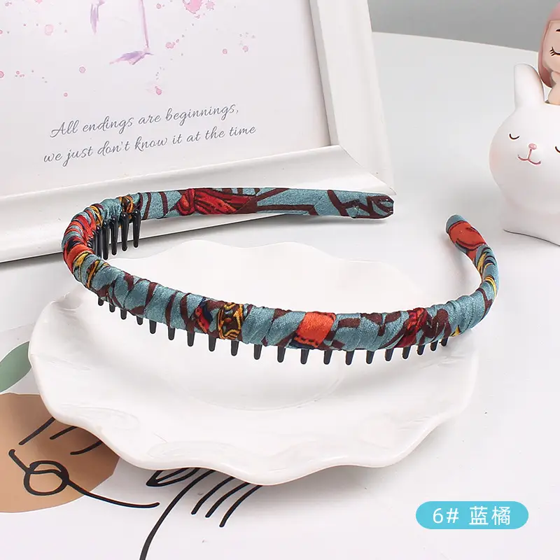 Floral Hairband with Multi-Color Embellishment - Image 6