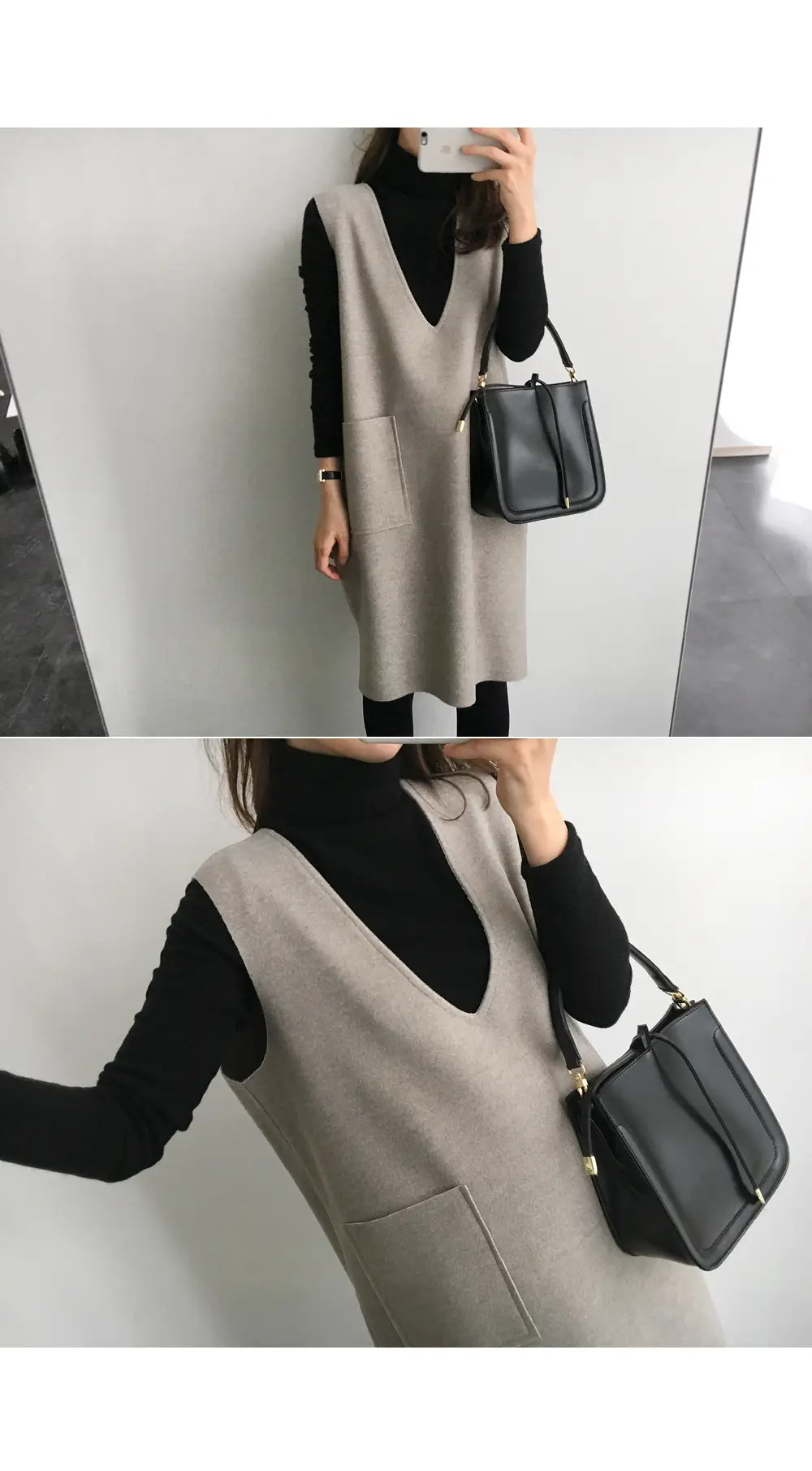 Woolen Vest Dress Mid-Length Double-Sided 2026 — feature 7