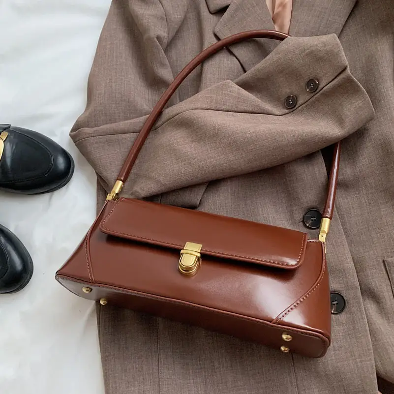 Women's Leather Shoulder Bag Niche Design 2021 - Image 5