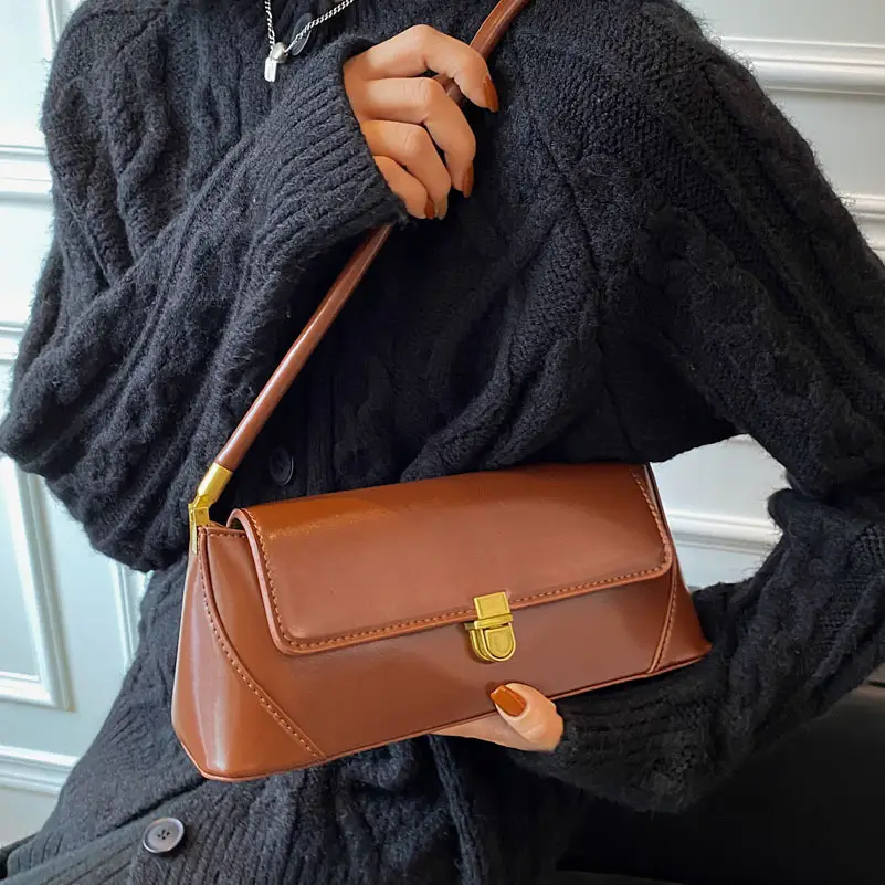 Women's Leather Shoulder Bag Niche Design 2021 - Image 7