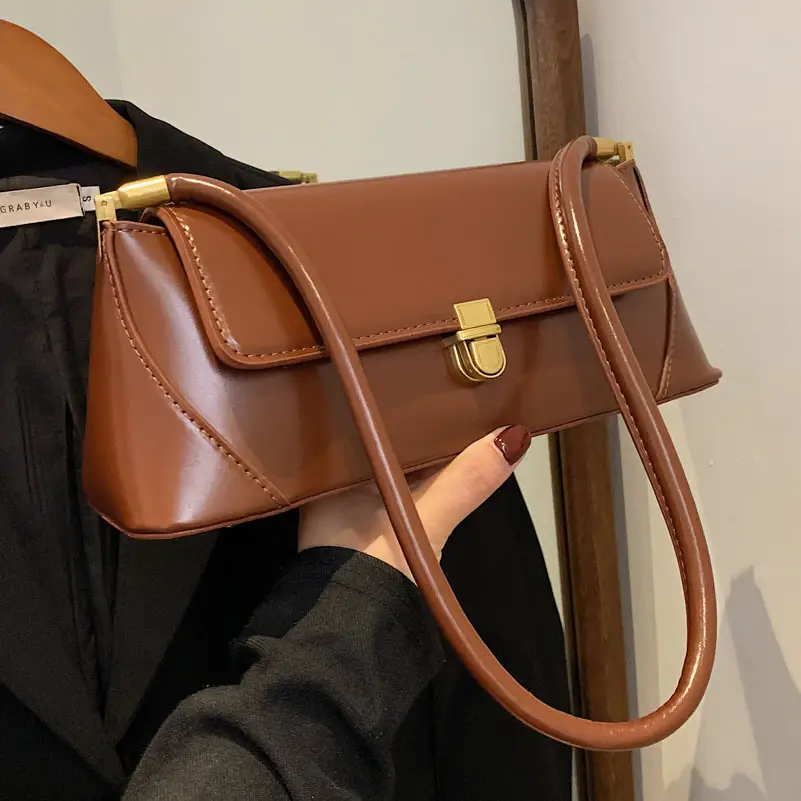 Women's Leather Shoulder Bag Niche Design 2021 - Image 8