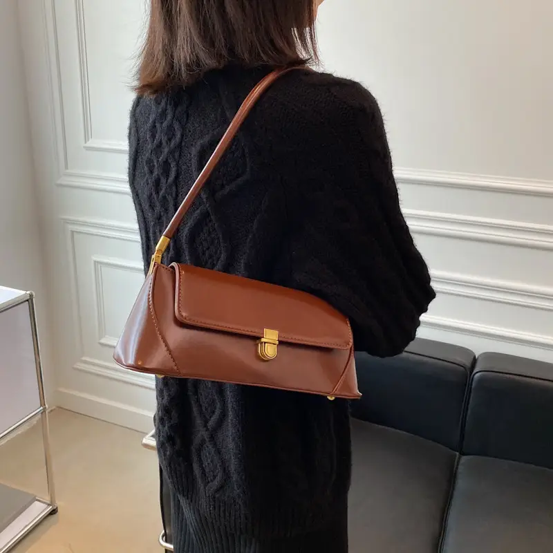 Women's Leather Shoulder Bag Niche Design 2021 - Image 3