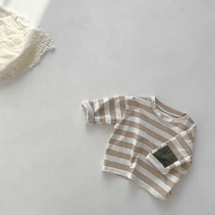 Boys Striped Long Sleeve T-Shirt 2026 Spring - Image 6
