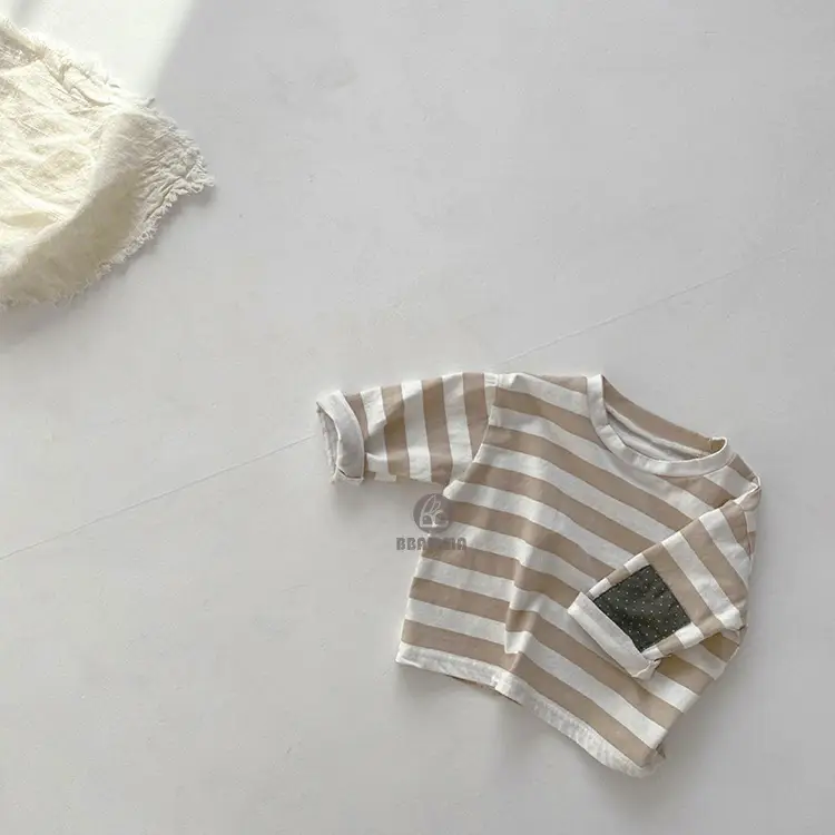Boys Striped Long Sleeve T-Shirt 2026 Spring — feature 7