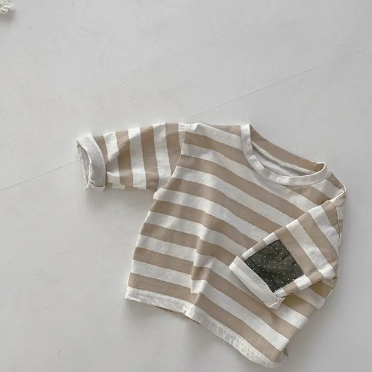 Boys Striped Long Sleeve T-Shirt 2026 Spring - Image 2