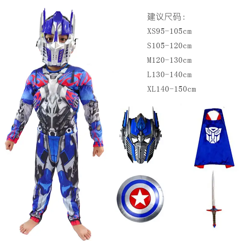 Optimus Prime Kids Cosplay Halloween Costume Deformed - Image 8
