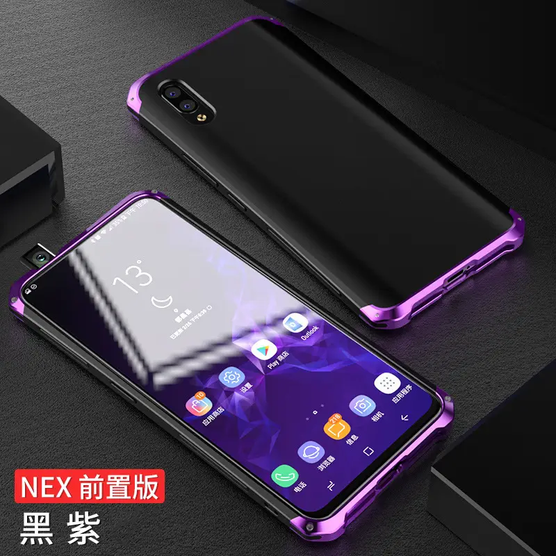 NEX Metal Phone Case Black Red Velvet - Image 3
