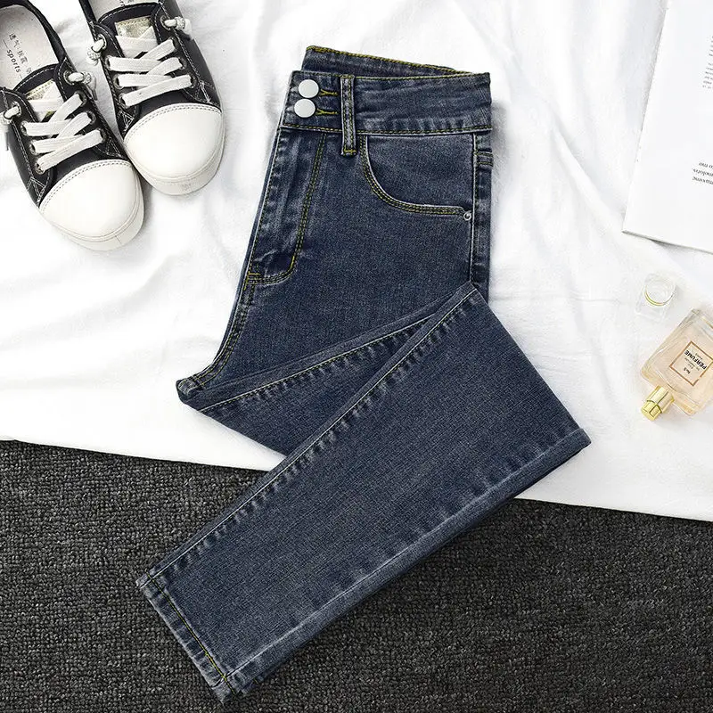 Women High Waist Slim Fit Jeans 2021