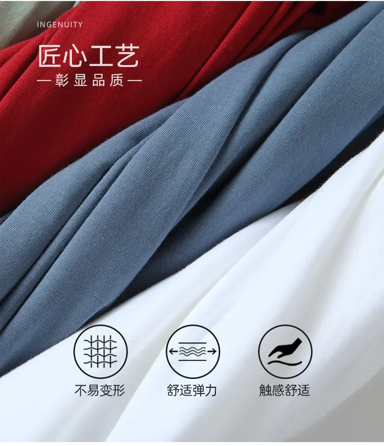 Men Grey Cotton Long Sleeve T-Shirt Large — feature 4