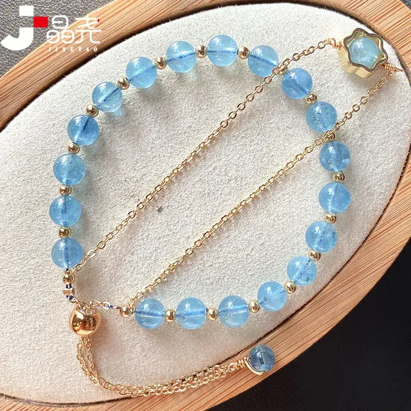 Jingyao Ice Blue Double Layer Bracelet with Multi Circles - Image 2
