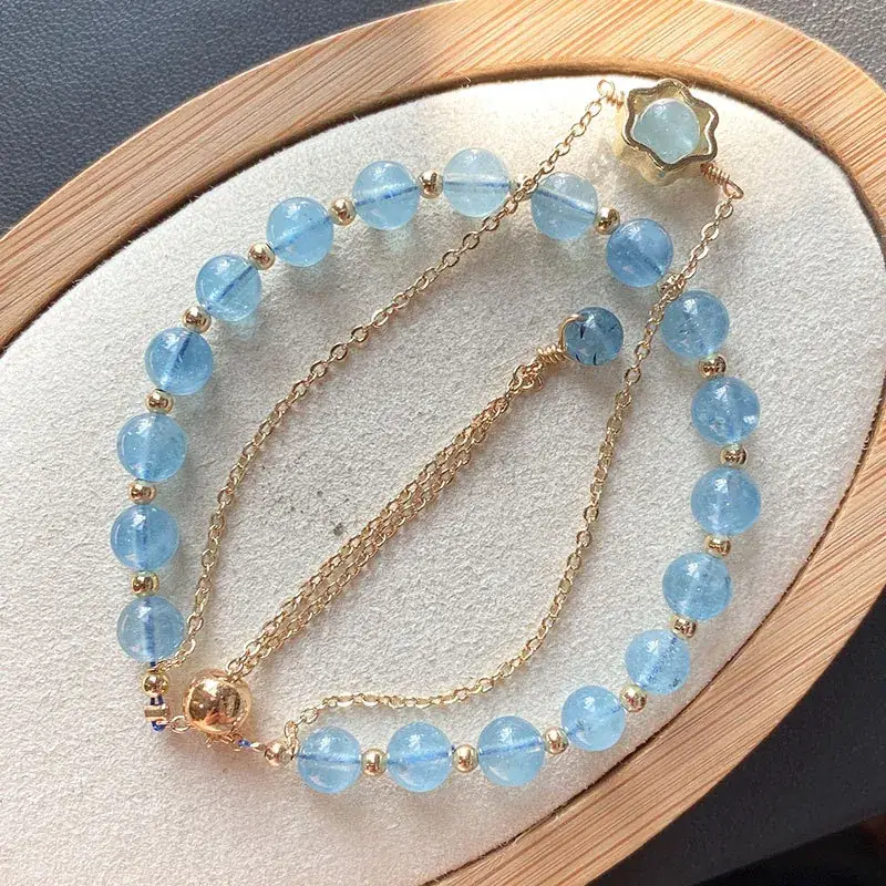 Jingyao Ice Blue Double Layer Bracelet with Multi Circles — feature 12